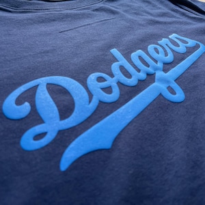 Dodgers Sweatshirt, Puffy Print, LA Baseball, Game Day Outfit