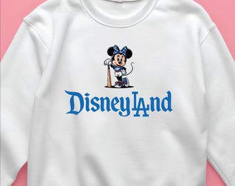 Sudadera de Minnie o Mickey LA, camiseta de Disney LA, regalo divertido para fanáticos del béisbol, camiseta deportiva de Disneyland