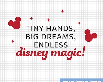 Disney Big Dreams SVG, archivo de corte de viaje familiar (descarga digital)