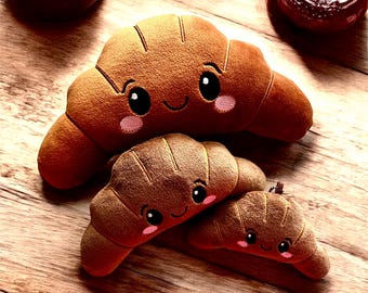 ITH Croissant Plush Embroidery Design | Keychain & Toy (Digital File)