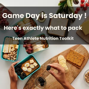 Teen Athlete Nutrition Toolkit | Meal Planner + Game Day Fuel Guide | Sports Parent Printable PDF
