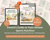 Young Athlete Nutrition Bundle (eBook + Printable Toolkit) | Game Day Fuel Plan + 100 Snack Ideas | Hydration & Recovery | Instant PDF