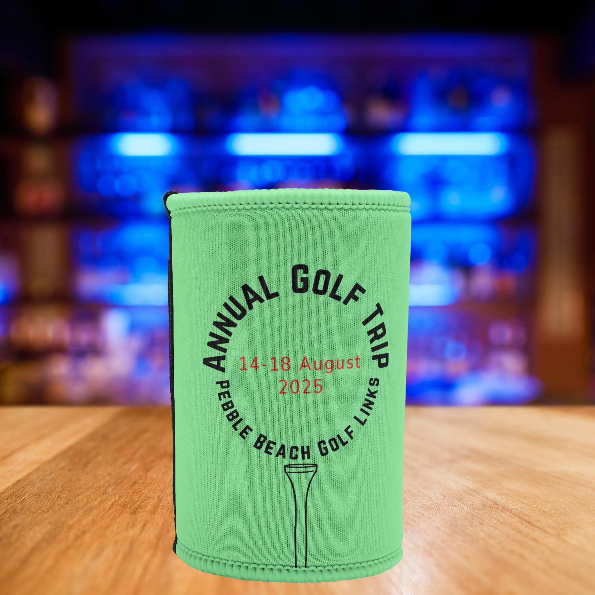 Gear4golf Custom Golf Trip Stubby Cooler Ball Tee Design