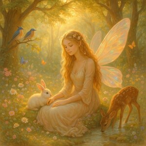 Golden Dream l Fairy Garden Bundle | Instant Magic Wall Art