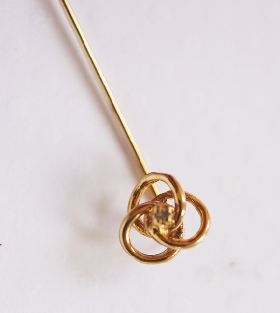 Vintage Stick Pin Gold Infinity Stick Pin Mid Cent