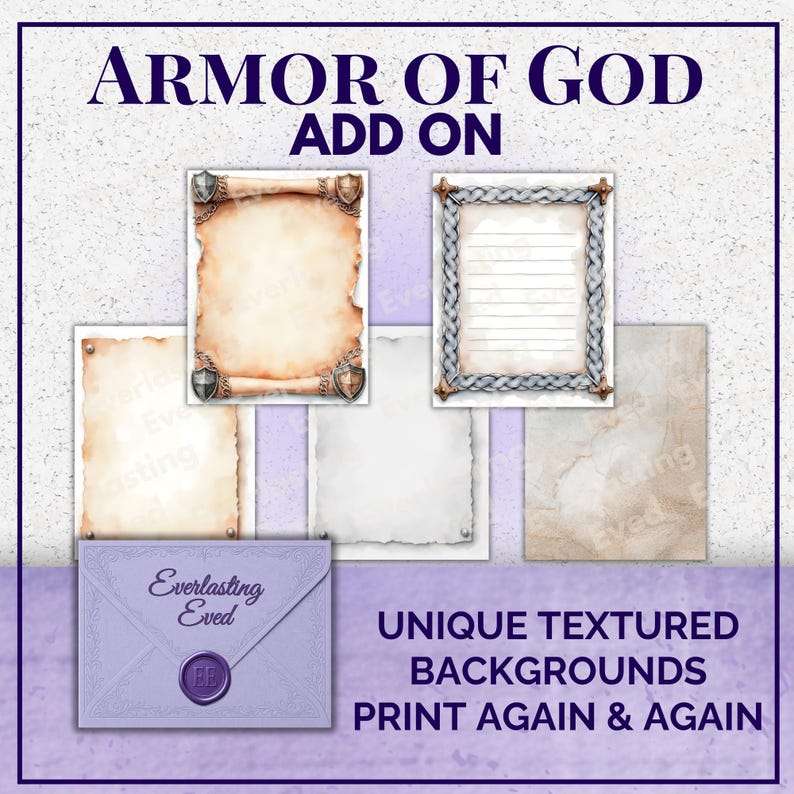 Armor of God Printable Prayer Journal Add-on | Christian Writing Pages ...