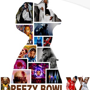 Breezy Bowl XX Chris Brown Europe Tour PNG File, Chris Brown Album Digital File.