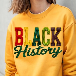 Estilo de crochet de historia negra png / Diseño de San Valentín del mes de la historia negra / Arte de texto de punto afrocéntrico / Descarga digital PNG REGALO DE JEFE.