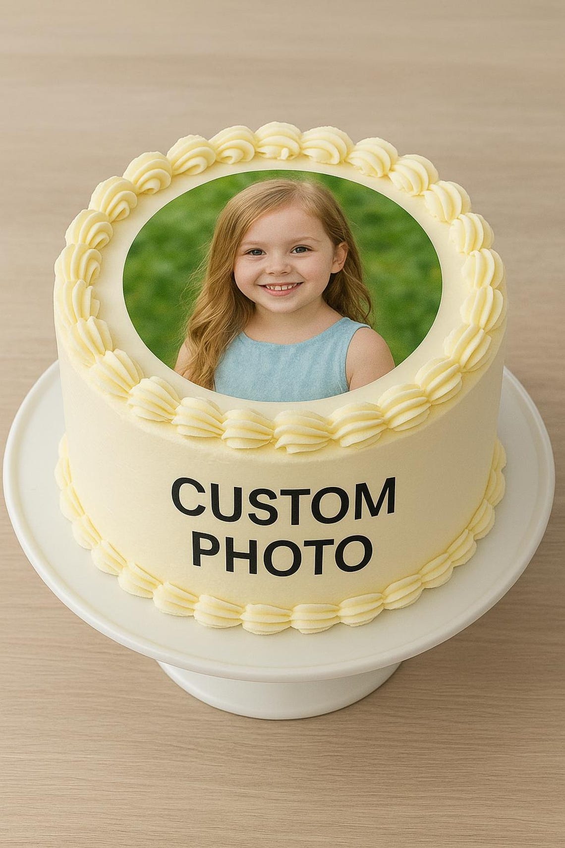 Custom Photo Cake Topper • Personalized Edible Image - Etsy
