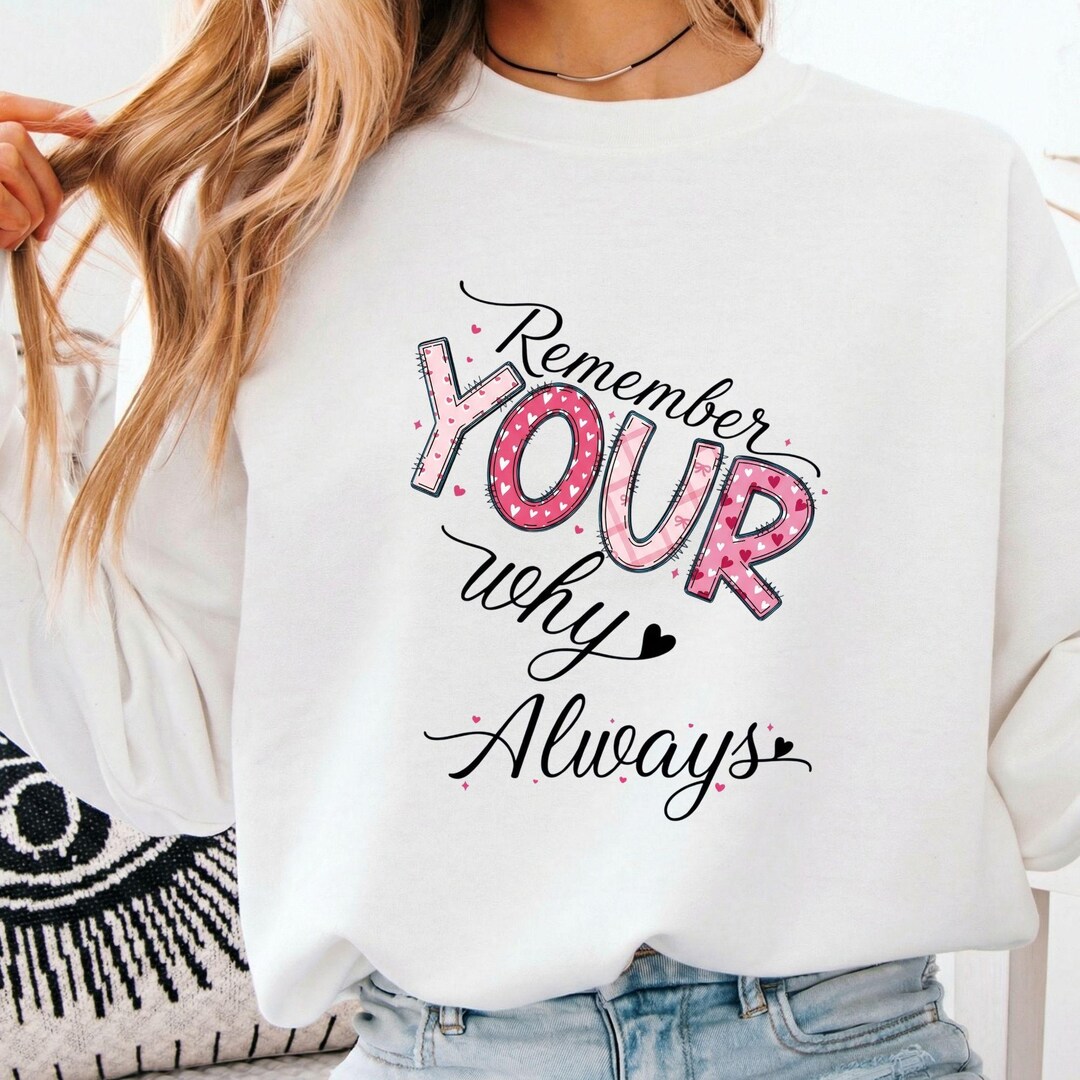 Remember Your Why Always PNG, Inspirational Quote Sublimation, Pink ...