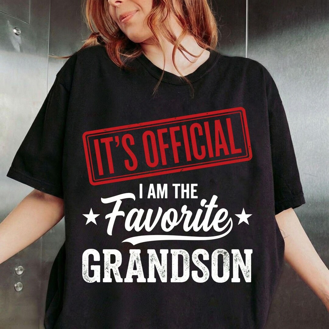 It's Official Favorite Grandson Stamp PNG, Retro Boys Kids Sublimation ...