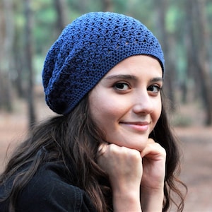 Custom Size & Color Cotton Slouch Beanie for Women, Fall Style Gift