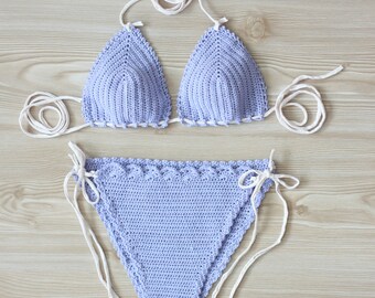 Knitted bikini | Etsy