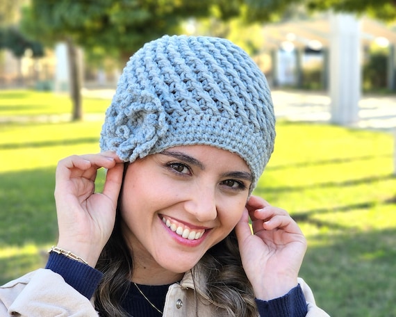 Crocheted Ladies large gray hat Accessories | Crocheted Ladies Large Gray Hat | Poshmark main image 2