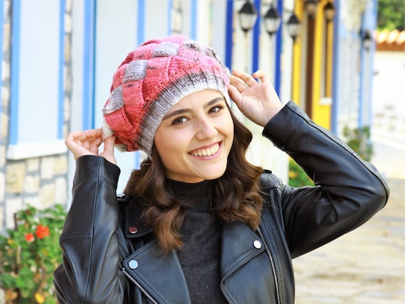 Handmade winter hats for women on sale
