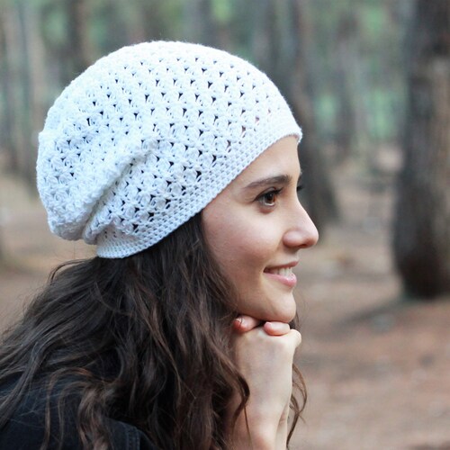 Lightweight Slouchy Beanie for Sensitive Scalp, Breathable Cotton Summer Hat CHARM Womens Light Weight Summer Beanie, Black M | Mens  main image 3