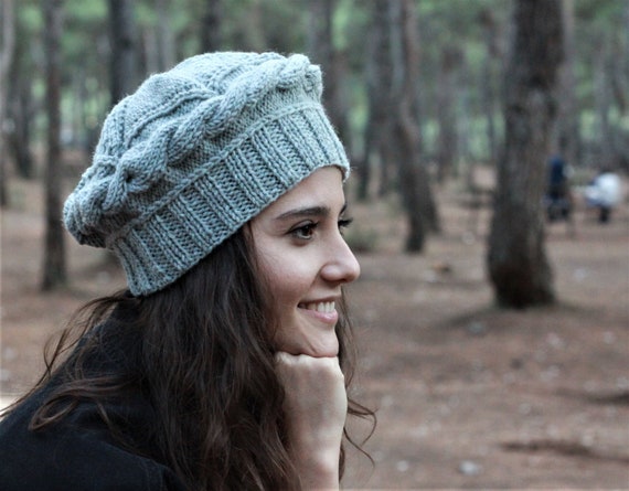 Bonnet en tricot pour femme de couleur personnalisée avec gants assortis, bonnet  tricoté main, béret en tricot, accessoires d'hiver, bonnet femme, bonnets  et chapeaux pour femme -  France