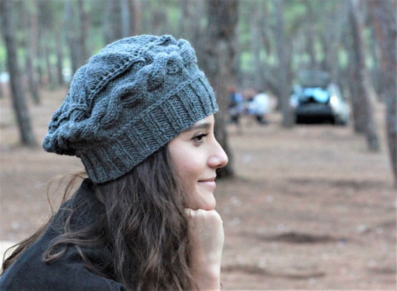 Womens knitted hotsell beret