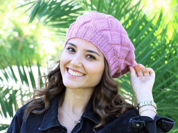 Handmade womens cheap knit winter hats