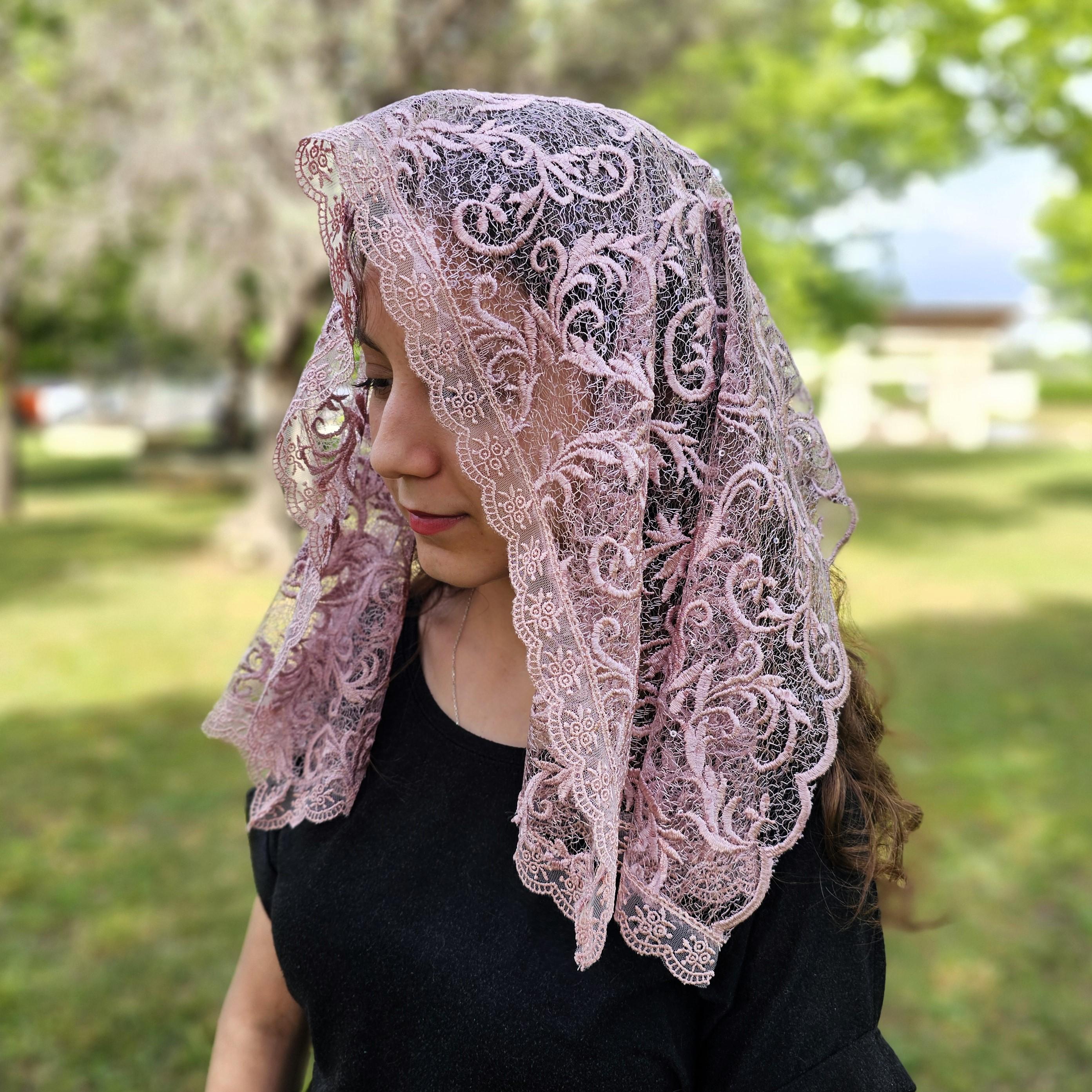 Mass Mantilla Veils For Women Catholic Church Mantilla Shawl