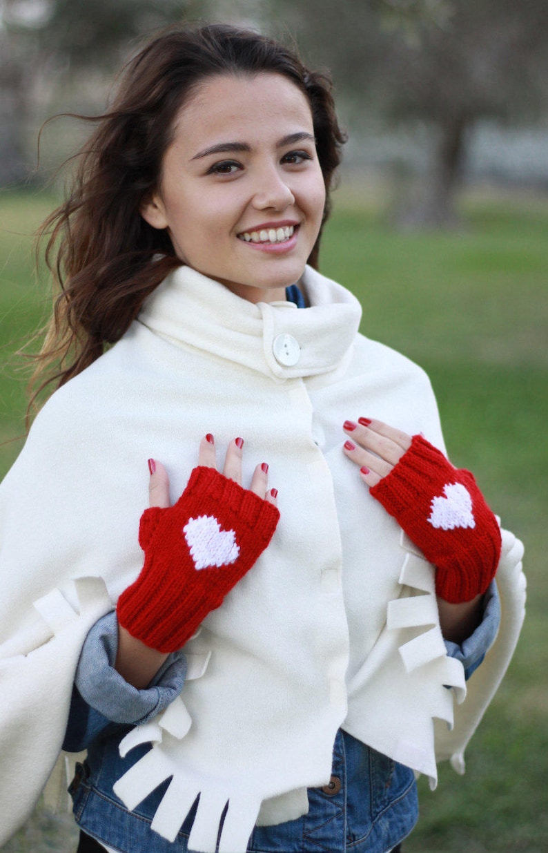 Guanti Senza Dita Invernali Ricamati Con Gatto – Caldi E Alla Moda Per Donne E Amanti Dei Felini