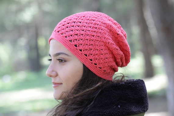 Summer Cotton Soft Hand Crochet Beanie 