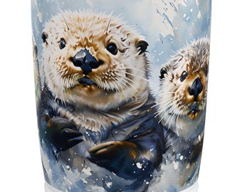 Personalisierte Sea Otter Becher, individueller Name 20 Unzen Travel Cup