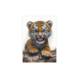 Süßes Tiger Postkarten Set für Babyparty, Einladungsumschläge, Grußkarten, Tierthema Feiern
