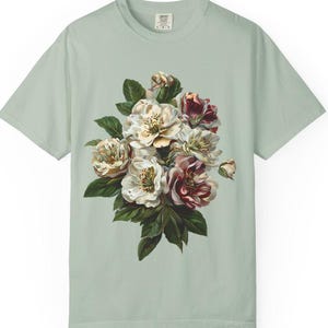 Floral Print T-Shirt, Snapdragon Tee, Casual Wear, Gift for Her, Summer Style Tee, Vintage Floral Shirt, Everyday Fashion Top