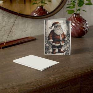 Charmante kerstmanwenskaarten, vakantiewensen, kerstkaarten, feestelijke notities, set van 1-50 stuks, blanco binnenkant voor personalisatie