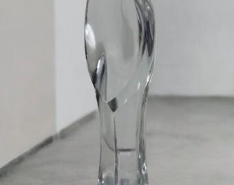Sculptuur kristallen madonna van Val Saint-Lambert – Belgisch beeldje uit het midden van de eeuw