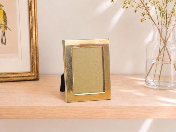 3.5x5 Vintage Silver Picture Frame | Patina Metal Tabletop Desk Frame