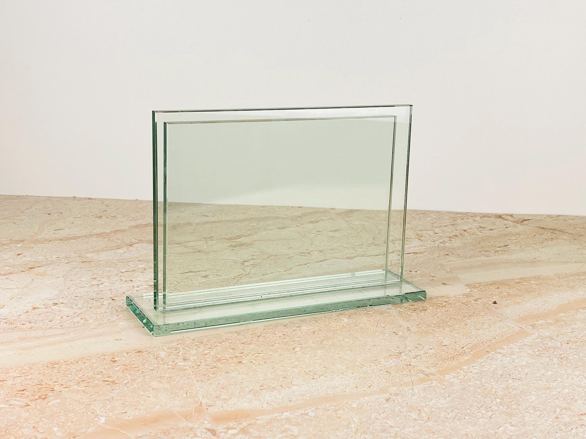 Vintage Thick Glass Shelf - Etsy