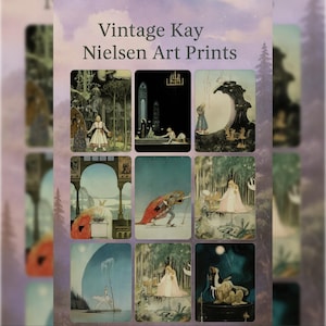 Kay Nielsen Fairy Tale Art Prints – 20+ Vintage Scandinavian Illustrations | Digital Download | Wall Art