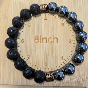Handmade Men’s Bracelet Natural Gemstone Bracelet Gift for Men giving vibes for Strength, Balance, and Grounding Energy