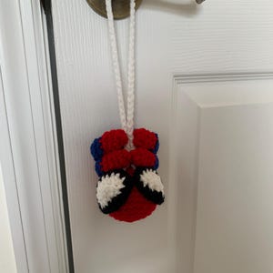 crochet hanging spider hero charm