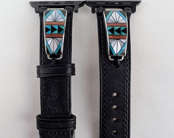 Pasek do zegarka Apple Watch James Cheama Zuni ze srebra próby 925 (38-42 mm)