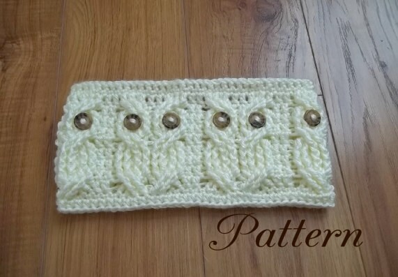 Crochet Pattern-Its a Hoot,  An Owl Headband and Earwarmer