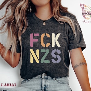 FCK NZS, anti afd shirt, gift for her, demonstration shirt, womens shirt, bestickter pullover, ekelhafd shirt, shirt bestickt, protest shirt
