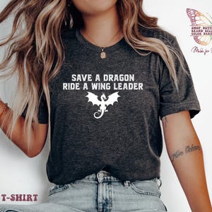 Save A Dragon Ride A Wingleader shirt, iron flame pullover, Fourth Wing merch, Onyx Storm shirt, Xaden Riorson shirt, cute bookish, gift for