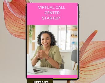 Virtual Call Center Training Guide, Work From Home ebook,Customer Service ebook,Remote Work Resource,Career Help,Home-based Customer Service