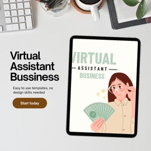 Virtual Assistant Business Ebook, Guide for Entrepreneurs, Digital Startup Guide, Ebook for Freelancers, Online Business Resource, Digital