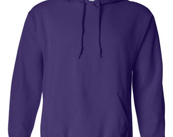 Purple Gildan Hooded Sweatshirt