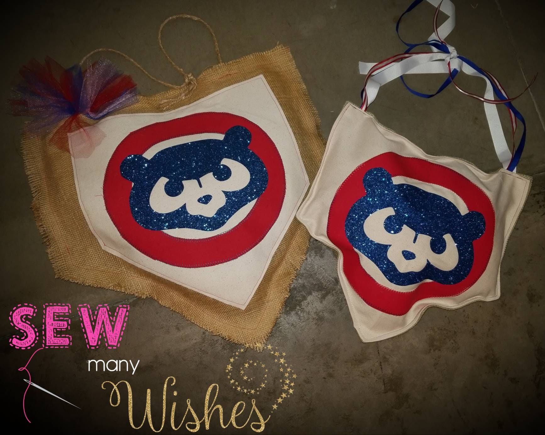 Baseball Door Hangers Cubs Door Hanger Burlap Door Hanger