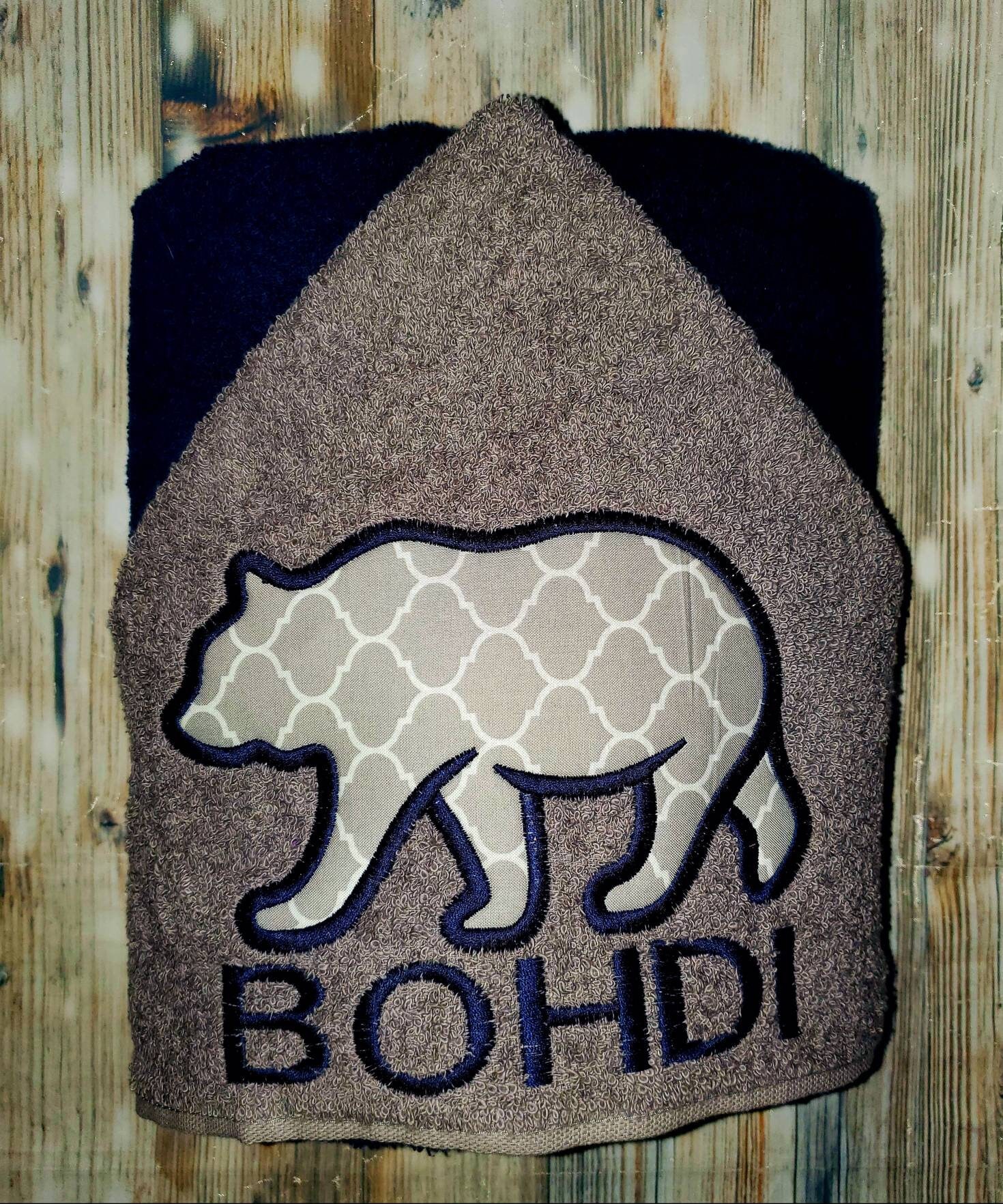 Bear Hooded Bath Towel