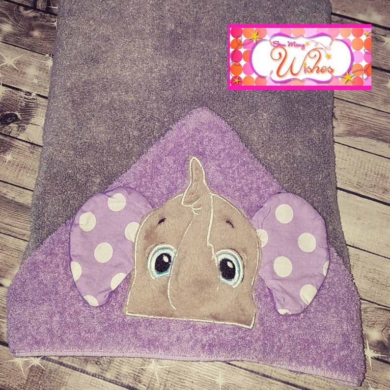 Custom Elephant Hooded Towel **free personalization**