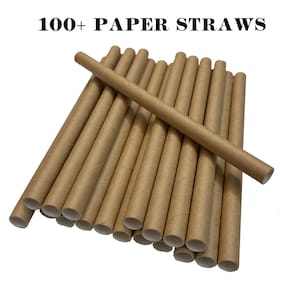 100 Paper Straws For Drinking - Perfect for Parties and Wedding -  Drinking Straws Craft
