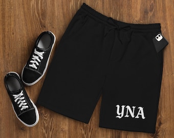 YNA Black Men's Fleece Shorts – Streetwear Loungewear