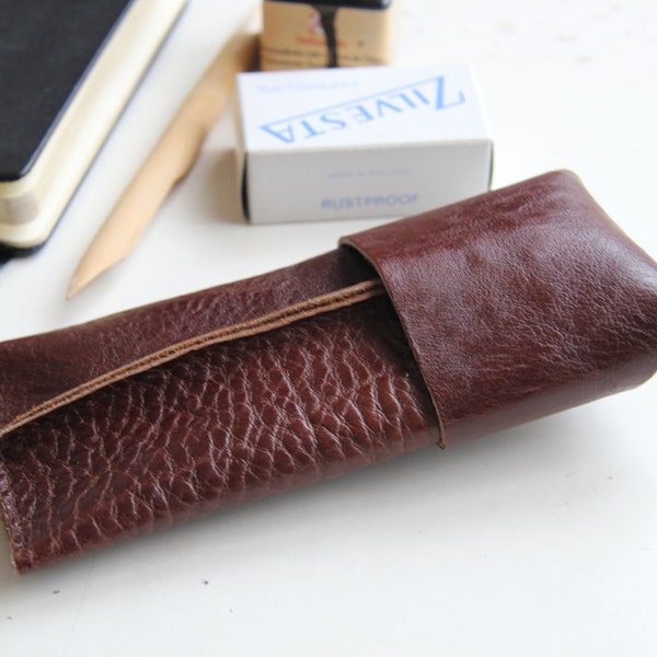 Leather etui pattern - DIY pen case - DIY eyeglass case - PDF Pattern A4 - immediate download - minimalist easy to make