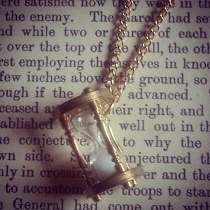 Miniature Real Hourglass Necklace.